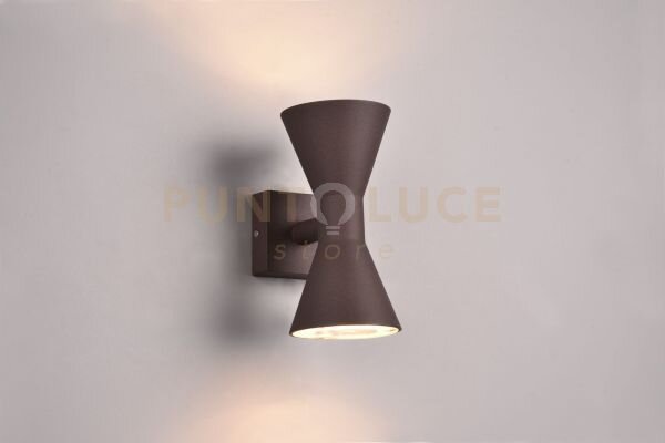 Ardas applique da esterno fusione alluminio ruggine bi-emissione h