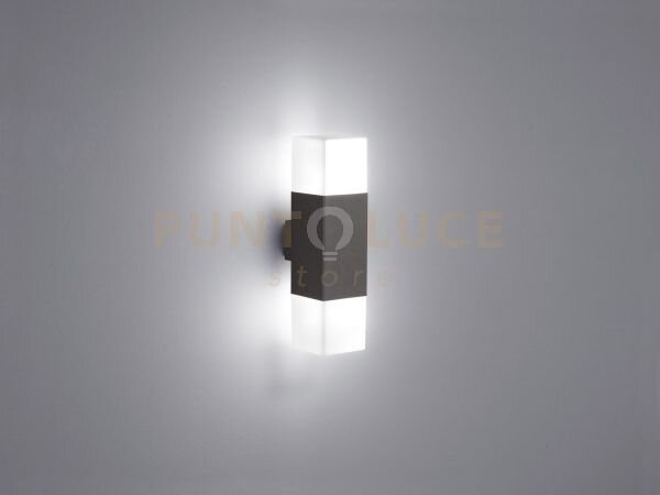 Hudson applique da esterno 2 luci attacco e14 incluse colore antarc
