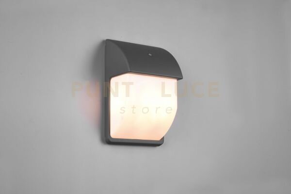 Mersey applique da esterno antracite con sensore crepuscolare ip44 