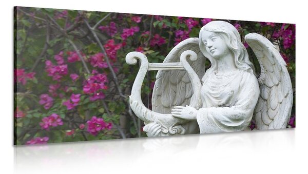 Quadro su tela – Angelo che suona l'arpa