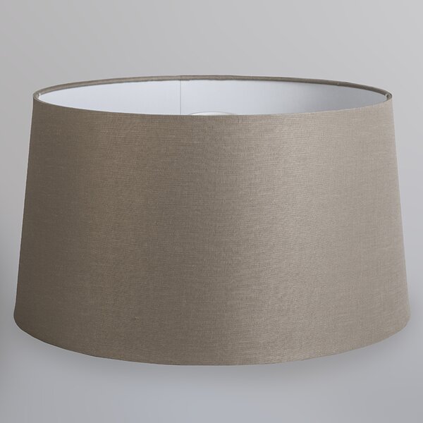 Lampada a sospensione moderna in acciaio con paralume 45 cm color tortora - Cappo 1