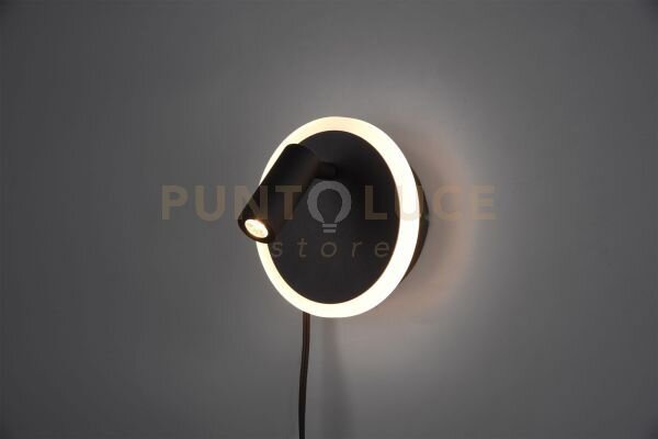 Jordan applique led 2w 200lm, 3000k - 5w 550lm, 3000k nera doppia i