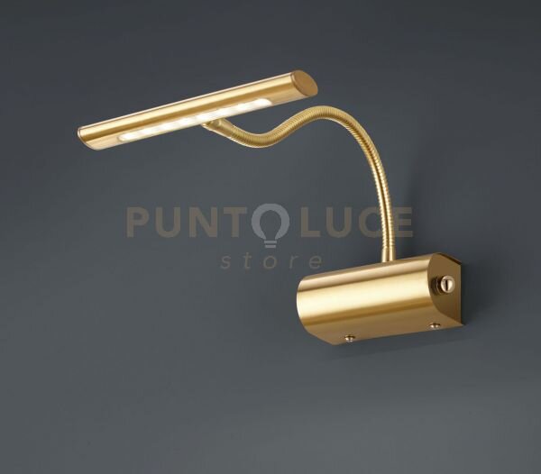 Curtis applique led 4w 430 lm, 3.000 k flessibile cm18 max 35 otton