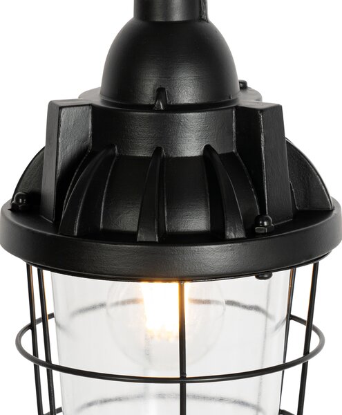 Set di 3 lampade a sospensione industriali nere - Cabin