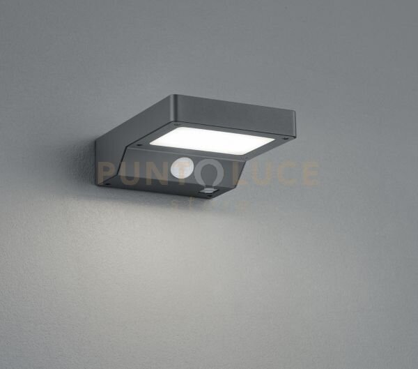 Fomosa applique led 4,8w 340lm, 3000k da esterno solare ricaricabil