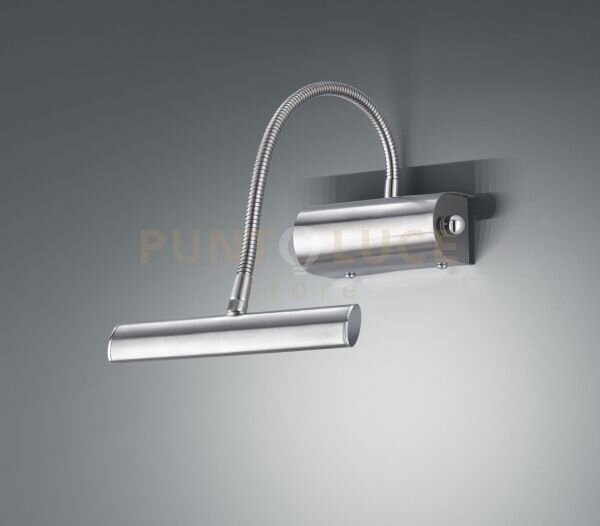 Curtis applique led 4w 430 lm, 3.000 k flessibile cm18 max 35 nicke