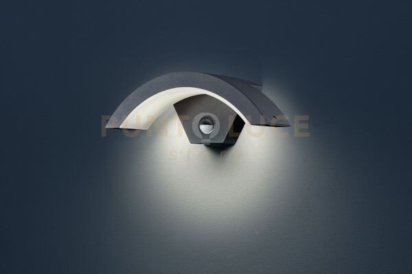 Ohio applique led 7,5 w 800 lm, 3.000 k alluminio arco con sensore 