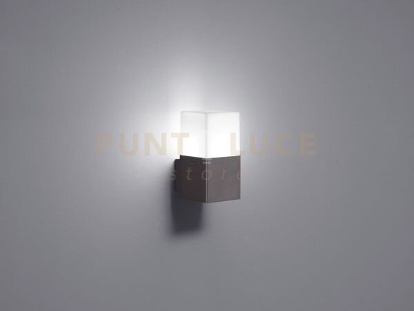 Hudson applique 1 luce attacco e14 lampadina led inclusa colore ant