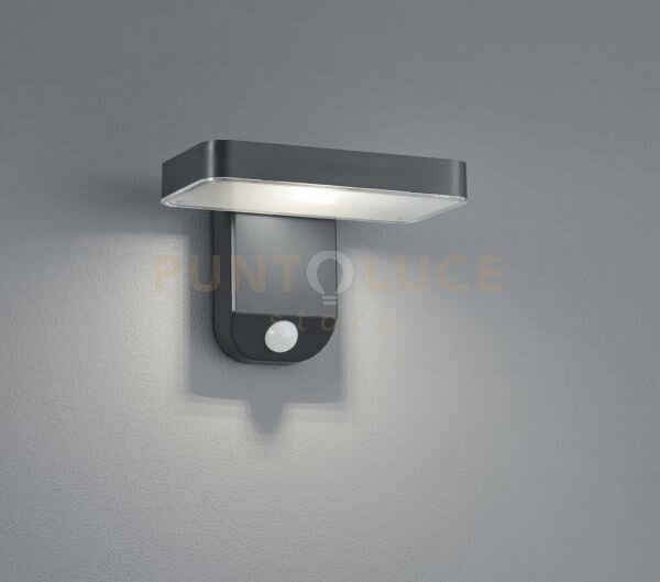 Esquel applique led da esterno 4,5w 290lm, 3000k solare ricaricabi