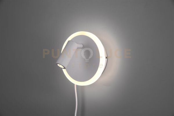 Jordan applique led 2w 200lm, 3000k- 5w550lm, 3000k bianca doppia i