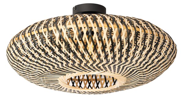 Plafoniera orientale in bambù nero 50 cm - Ostrava