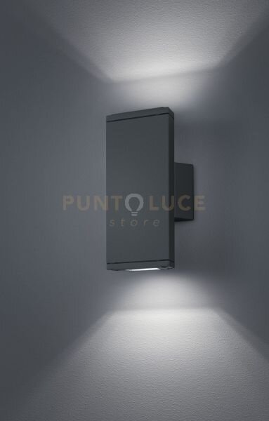 Colorado applique 2 led 3w · 2x 300lm, 3000k rettangolare antracite
