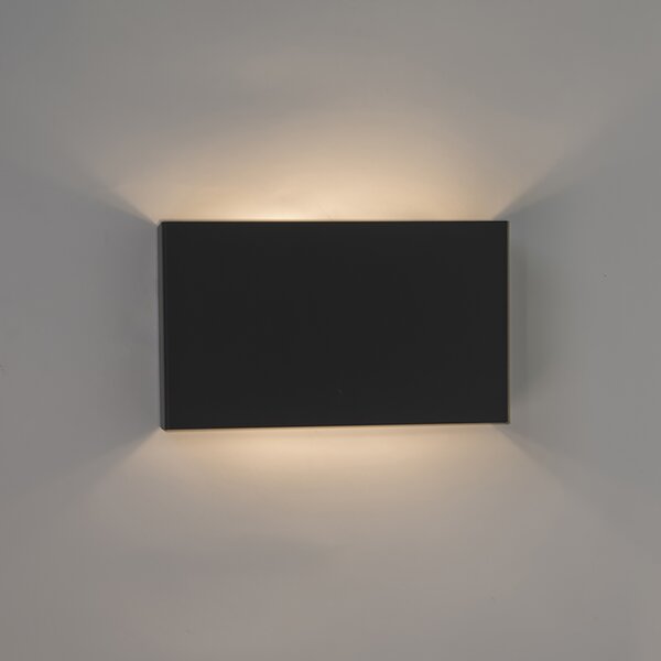 Set di 2 lampade da parete moderne nere - Otan