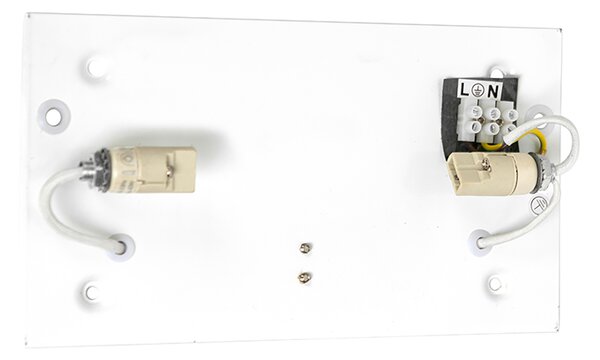 Set di 2 lampade da parete moderne nere - Otan