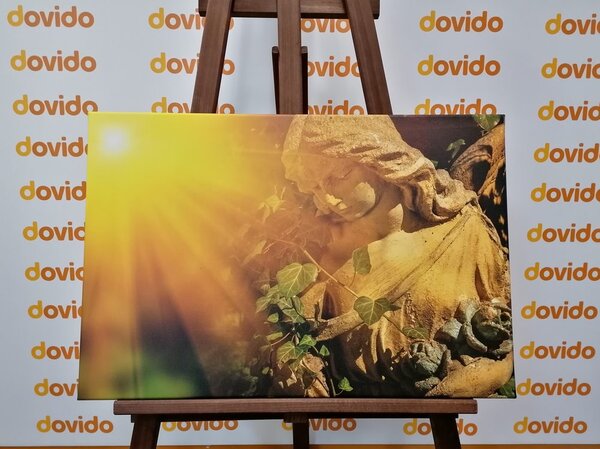 Stampa su tela – Angelo con raggi di sole