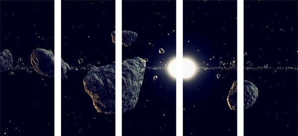 Quadri 5 pezzi – Meteoriti