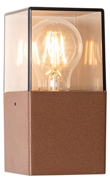 Lampada da parete per esterni industriale marrone ruggine IP44 - Denmark
