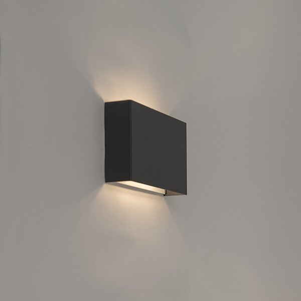 Set di 2 lampade da parete moderne nere - Otan