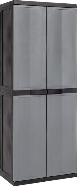 TOOMAX Armadio da Esterno Portascope in Resina/Plastica Antipioggia 2 ante 3 ripiani Dimensioni 65x37x165 cm colore Grigio