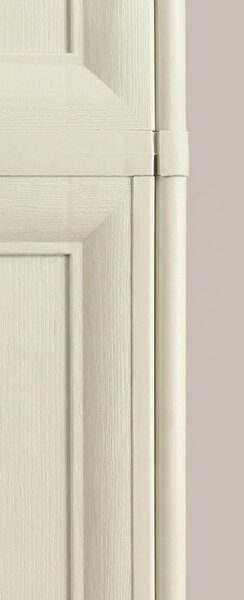 Tontarelli Armadio da Esterno Portascope in Resina Antipioggia 2 ante 5 ripiani Dimensioni 79x43x203 cm colore Angora - Omnimodus