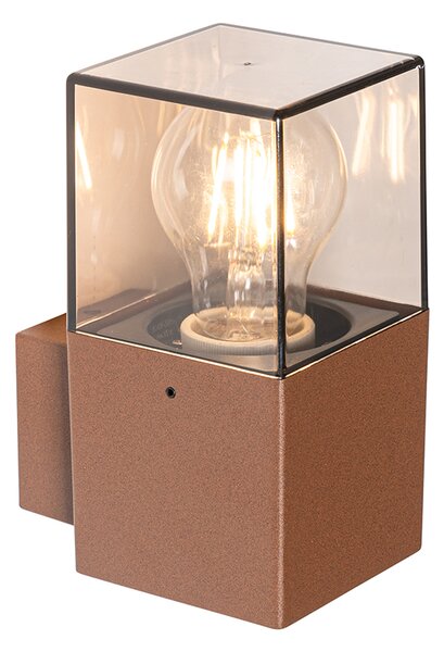 Lampada da parete per esterni industriale marrone ruggine IP44 - Denmark