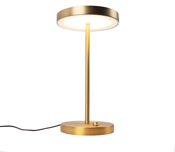 Lampada da tavolo moderna bronzo con LED - Disco
