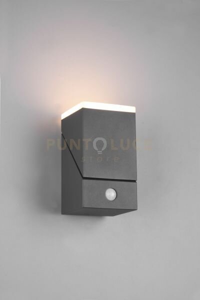 Avon applique led 7w 800lm, 3000k da esterno antracite orientabile