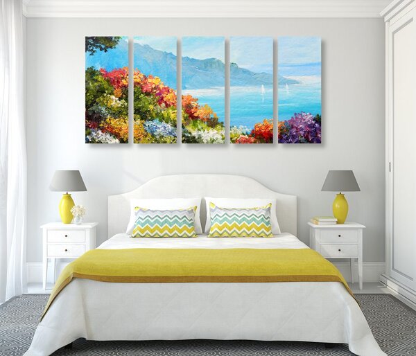 Quadri 5 pezzi – Vista sul mare