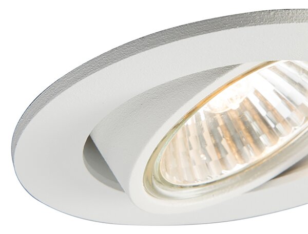 Set di 6 faretti incassati bianchi orientabili - Cisco