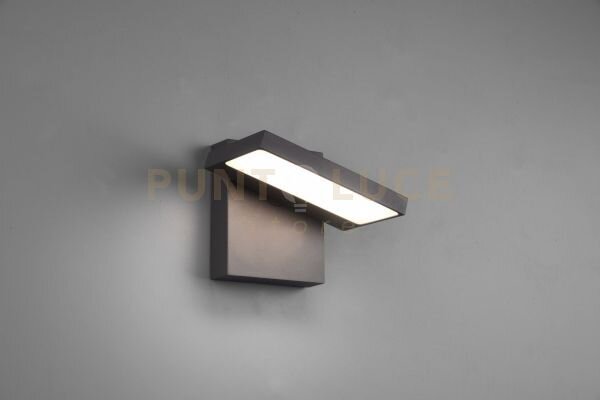 Horton applique da esterno led 8w 1000lm, 3000k in fusione antracit