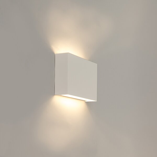 Set di 2 lampade da parete moderne bianche - Otan