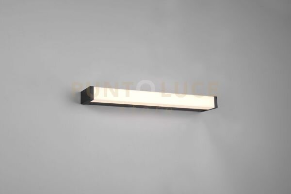Fabio h2o applique led 6,5w · 1x 750lm, 3000k nero ip44 l. 42,5cm d