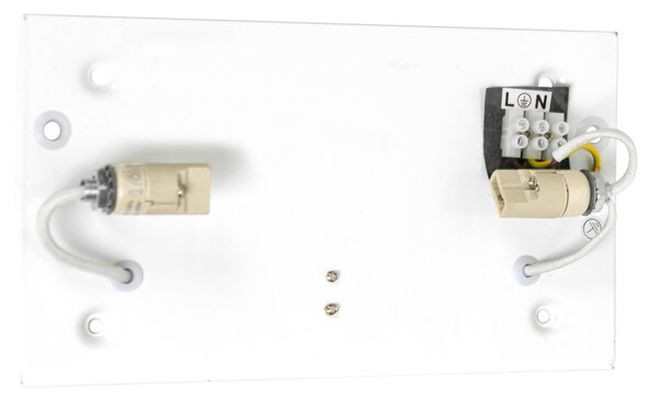 Set di 2 lampade da parete moderne bianche - Otan