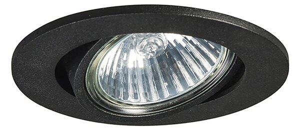 Set di 6 faretti incassati neri orientabili - Cisco