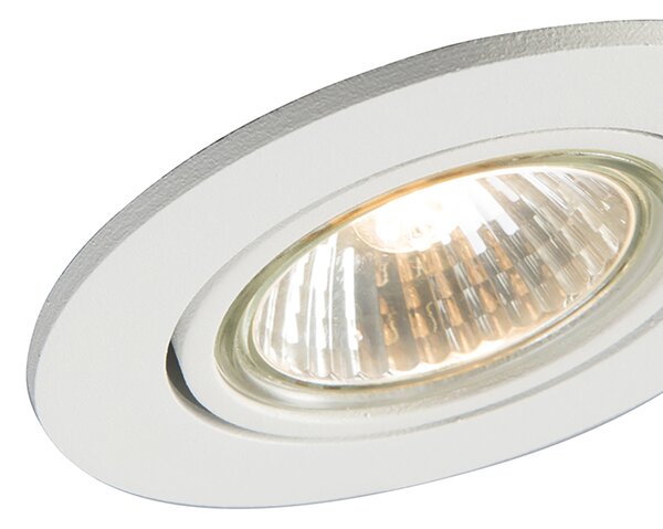Set di 6 faretti incassati bianchi orientabili - Cisco