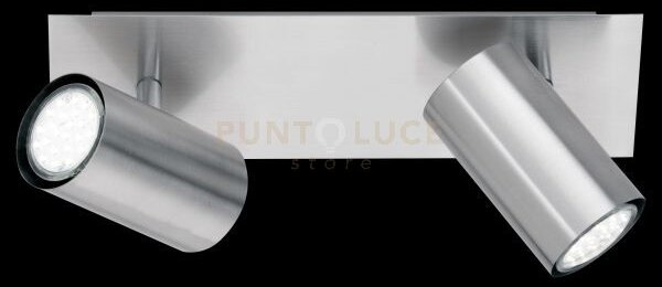 Marley barra 2 spots nickel cm 30 2 luci attacco gu10