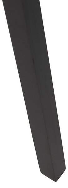 Lampada da terra treppiede legno nero con paralume nero 50 cm - Puros