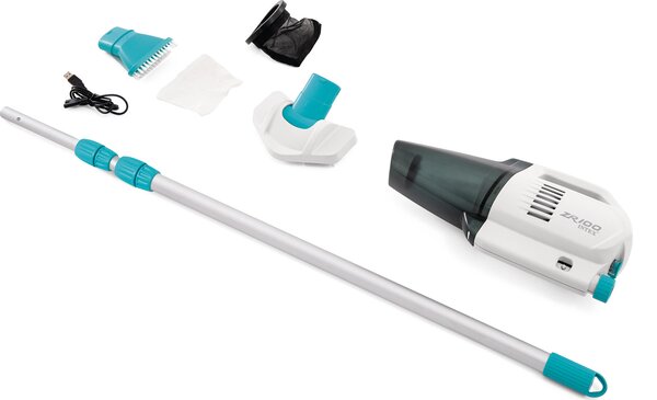 Intex Aspirapolvere per Piscine e Pure SPA Ricaricabile Vacuum colore Bianco/Azzurro ZR 100 - 28626