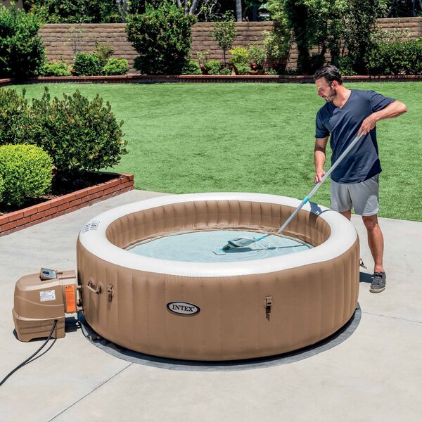 Intex Aspirapolvere per Piscine e Pure SPA Ricaricabile Vacuum colore Bianco/Azzurro ZR 100 - 28626