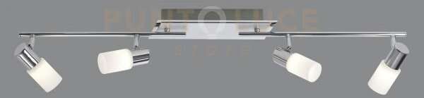 Clapton barra 4 spots led 4x smd led, 4,3w · 4x 430lm alluminio l100cm