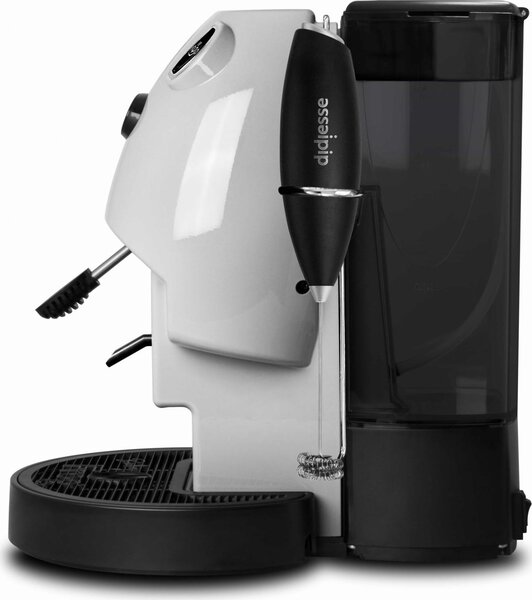 DIDIESSE Baby Frog Coffee & Tea - Macchina Caff a Cialde Espresso Manuale con Frullino Montalatte e Doppio Portacialde colore Bianco
