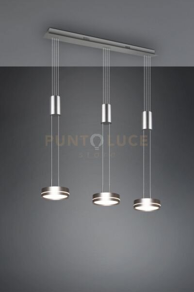 Franklin barra 3 sospensioni led 27w 3150lm, 3000k regolabile in al
