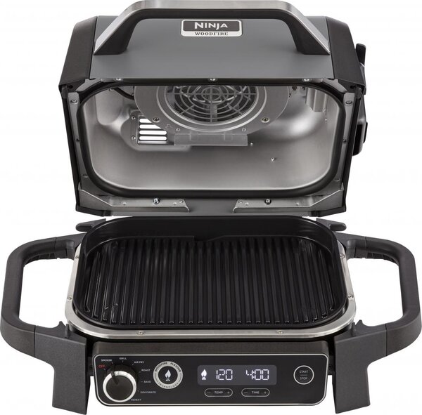 Ninja Barbecue Elettrico 3 in 1 con Funzione Ventilata e Affumicatore Potenza 2400 Watt 260 C - OG701EU
