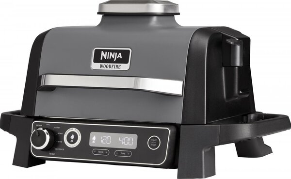 Ninja Barbecue Elettrico 3 in 1 con Funzione Ventilata e Affumicatore Potenza 2400 Watt 260 C - OG701EU