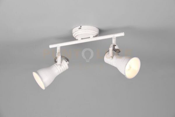 Barra steam barra 2 faretti e portafarettis orientabili l.30cm met