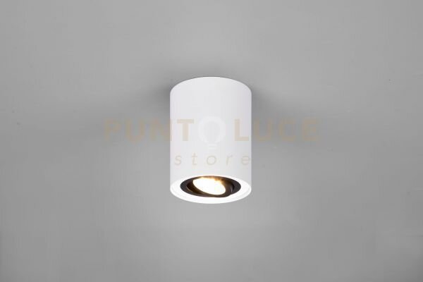 Cookie cilindro spot orientabile bianco + nero d. 9,6cm h. 12,5cm 1