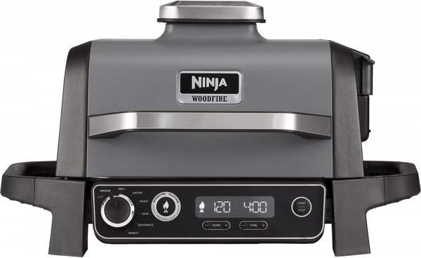 Ninja Barbecue Elettrico 3 in 1 con Funzione Ventilata e Affumicatore Potenza 2400 Watt 260 C - OG701EU