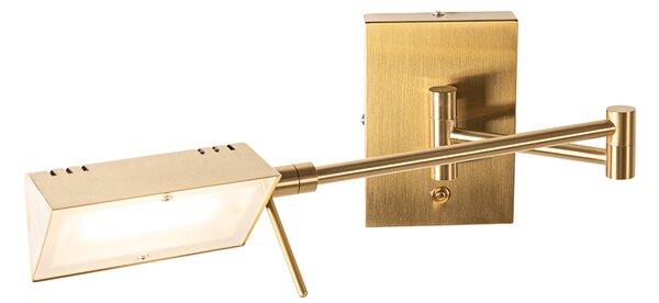 Applique da parete di design in ottone con LED dimmerabile - Notia