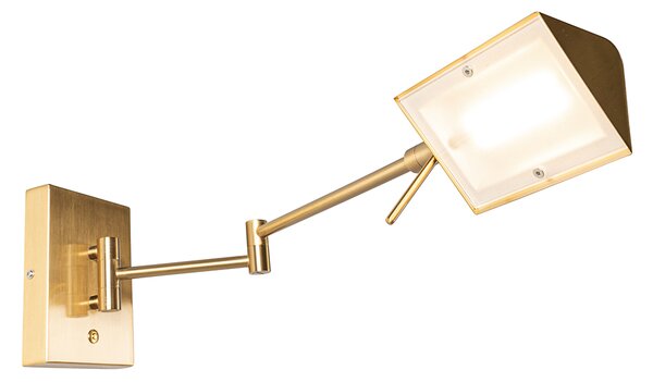 Applique da parete di design in ottone con LED dimmerabile - Notia
