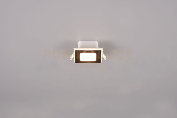 Nimbus faretto da incasso led 5w 450lm, 3000k quadrato bordo nero a